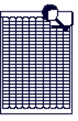 Slika Naljepnice  17,8 x 10 bijele zaobljene 25/1 MAYSPIES