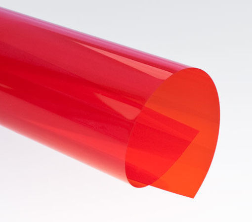 Slika Korice za uvez A4(200µ) PVC prozirne crvene 100/1 RENZ