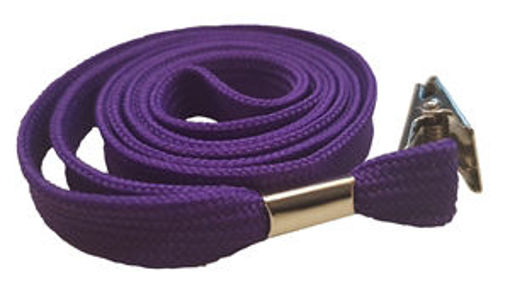 Picture of Lanyard with clip 10mmx90cm purple 50/1 Lamin8er