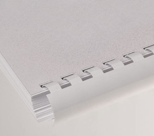 Slika Spirale za uvez plastične #16 (A4) bijele 100/1 RS